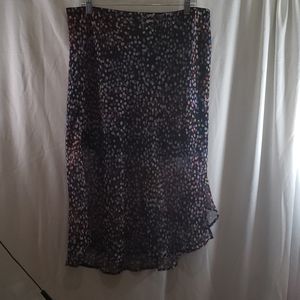 Cato Multi Color Print Long Skirt